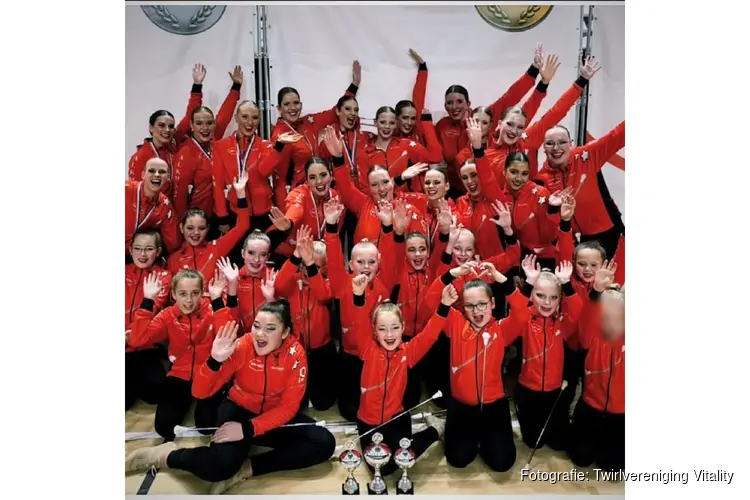 Twirlvereniging Vitality schittert op Nederlands Kampioenschap in Almere