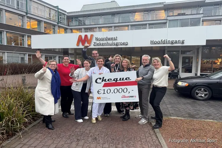 10-jarig Alkmaar Sport doneert 10.000 euro aan kinderafdeling Noordwest Ziekenhuisgroep