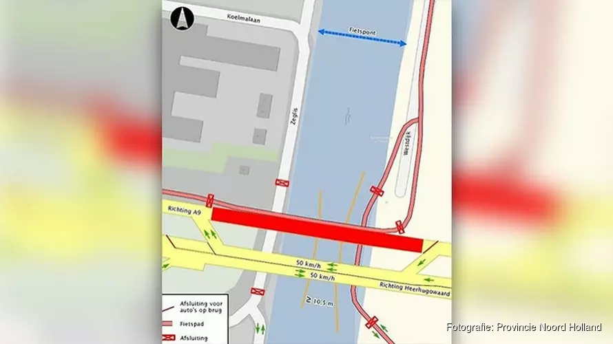 Pont Leeghwaterbrug in Alkmaar verplaatst na zorgen om veiligheid