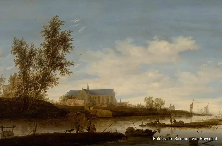 De Grote Kerk door meester-schilders Saenredam en Ruysdael